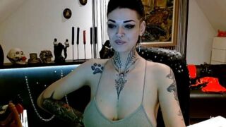 DaemonInk naked stripping on cam for live sex video chat